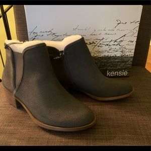 Brand New Dark grey suede booties!!!